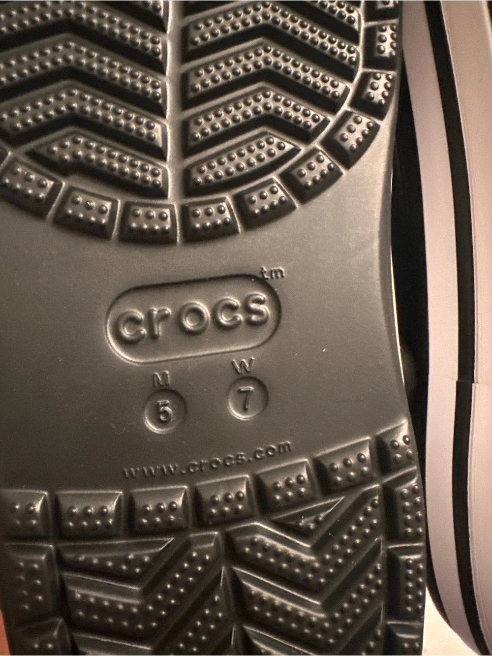 CROCS  Black and White Classic Clog
